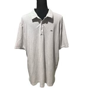 Travis Mathew Light Grey Polo Shirt – Men’s Size XL